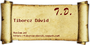 Tiborcz Dávid névjegykártya